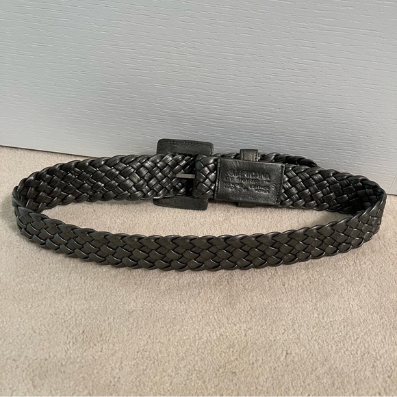 * Bundle 3 for $35 * Americana by Sharif genuine leather woven belt - Picture 3 of 3